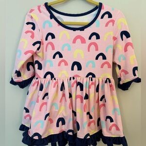 Colorful Rainbow Patterned Dress